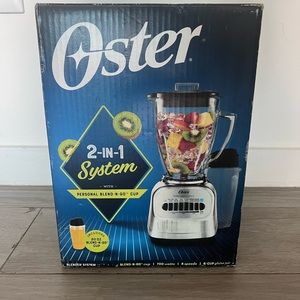 Oster 2-in-1 Blender System NIB with Blend and Go Cup